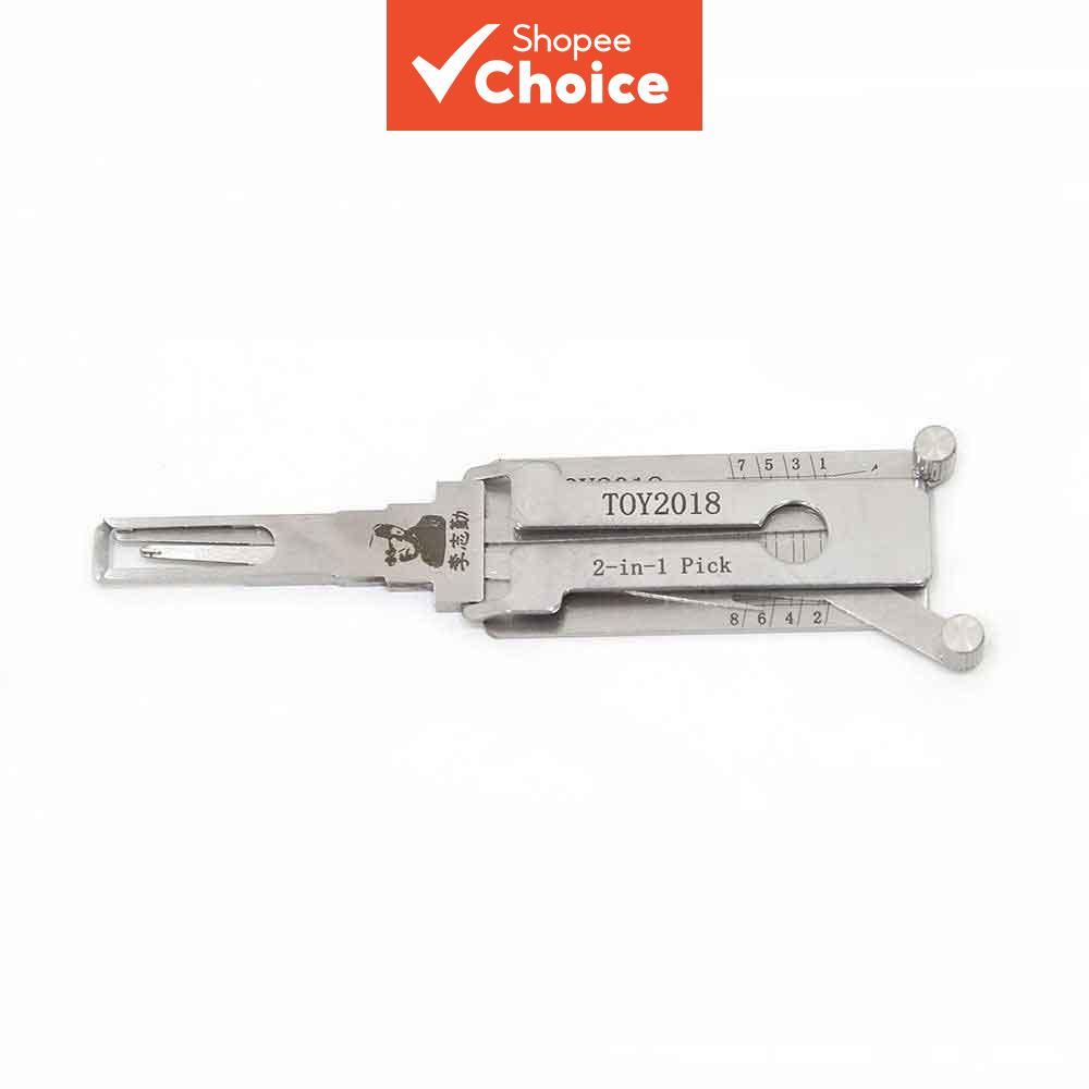 สําหรับเครื่องมือช่างกุญแจโตโยต้า Lishi 2-in-1Pick_Decoder รุ่น TOY2018