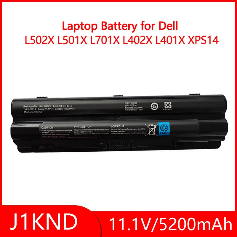 แบตเตอรี่แล็ปท็อปสําหรับ Dell J1KND Inspiron 13R N3010 N3110 14R N4010 N4050 15R N5010 N5110 N5030 1