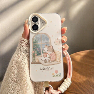 เคสไอโฟน เคส iphone ✨ สีเงินประกาย ผิวด้าน ลายน่ารัก กันกระแทก โปร่งแสง สำหรับ iPhone 11 12 13 14 15 16 17 HHMSCY16