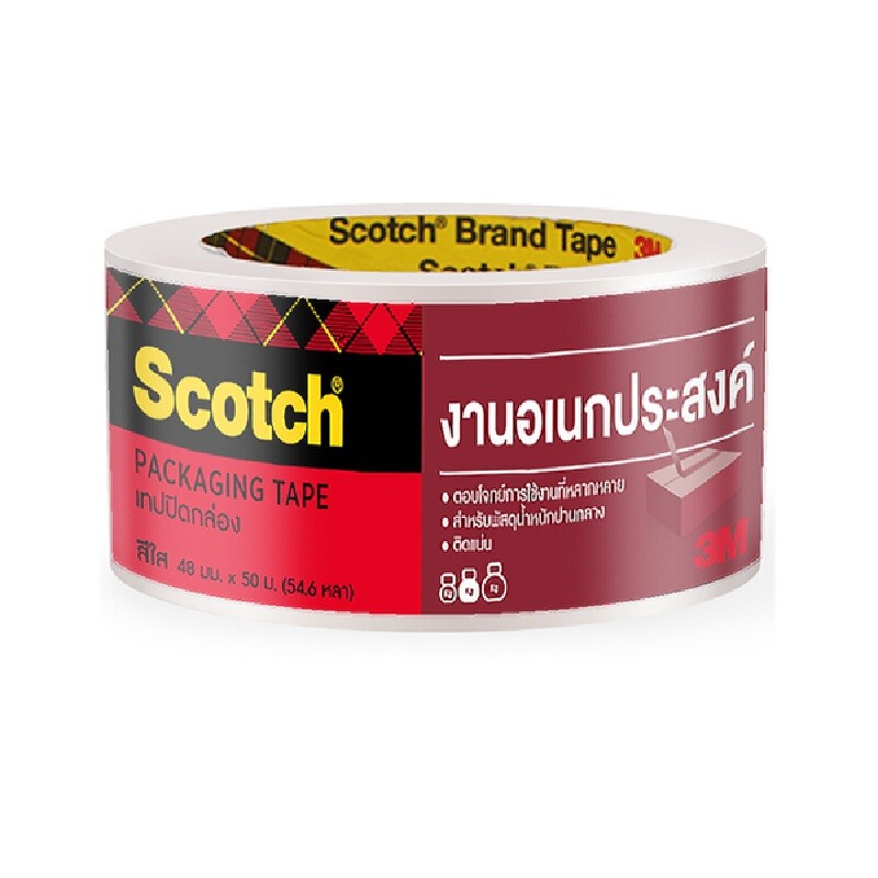 SCOTCH เทปโอพีพี รุ่น 313 งานอเนกประสงค์  สีใส 48มม.x50ม.