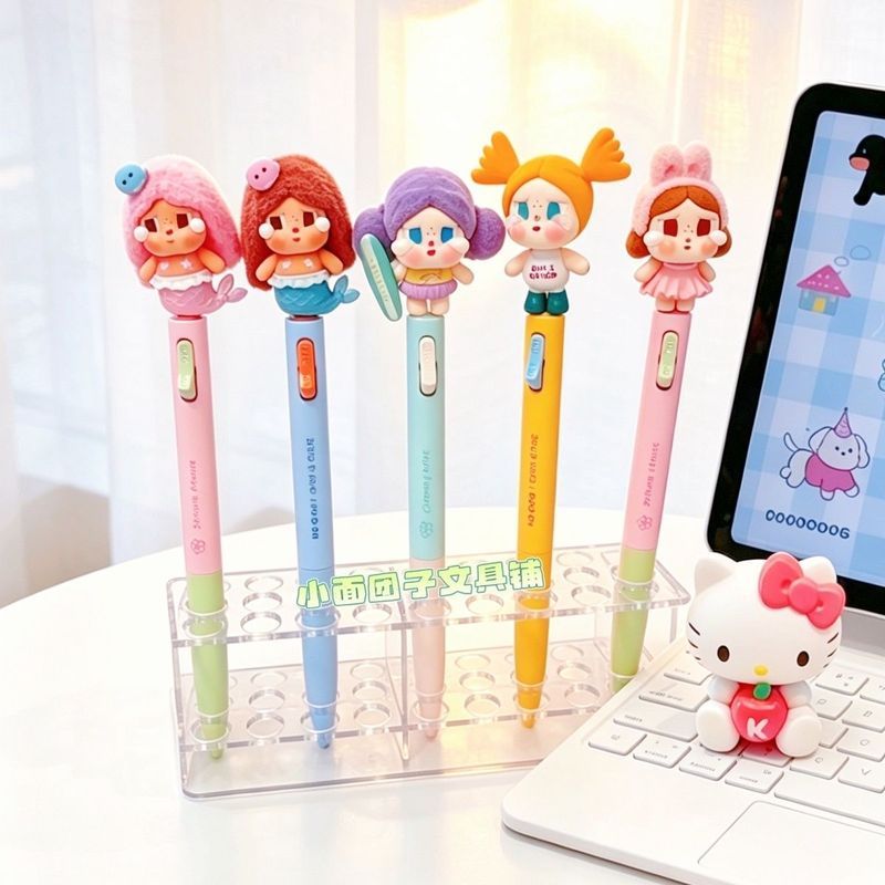 Crybaby Crybaby Bubble Change เด็กน่ารัก Granule ปากกาเจล Niche อุปกรณ์การเรียน Influencer ขายร้อน Morning Light Switch ปากกา 2026/6/22