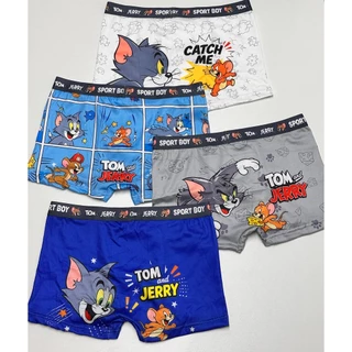 Boys' underwear, pure cotton, boxer style, comfortable to wear, pack of 4 pieces, ready to ship.