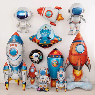 ลูกโป่งอวกาศ ลูกโป่งนักวิทยาศาสตร์ ลูกโป่งยานอวกาศ ลูกโป่งจรวด Astronaut balloons ฟอยล์นักบินอวกาศ ยานอวกาศ
