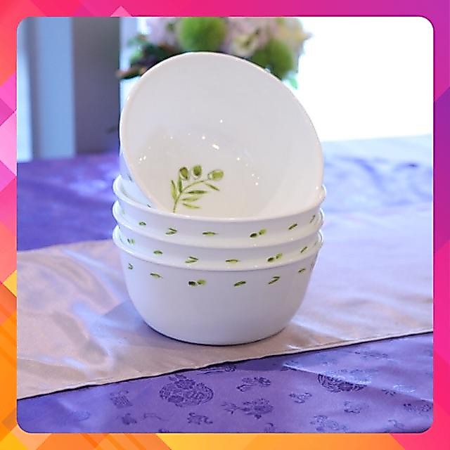 [ของแท้] ชามก๋วยเตี๋ยว Corelle Olive Garden 900ml 428-OG แก้วคุณภาพสูง