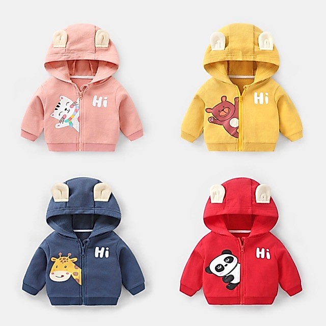 CUTE BEAR EARS HIHI JACKET สําหรับเด็ก