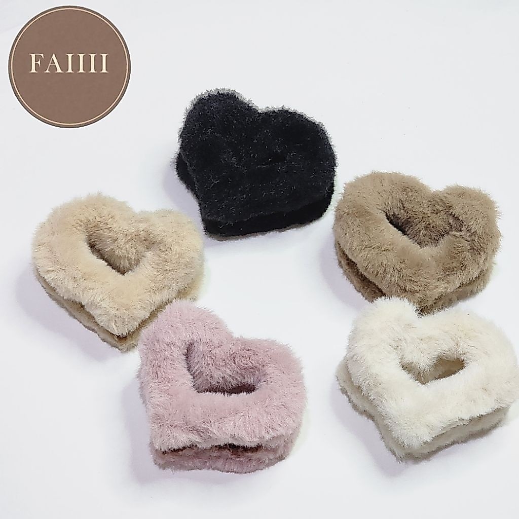 🛵 พร้อมส่ง 🛵 กิ๊บหนีบผม สี่เหลี่ยม ขนนุ่มน่ารัก