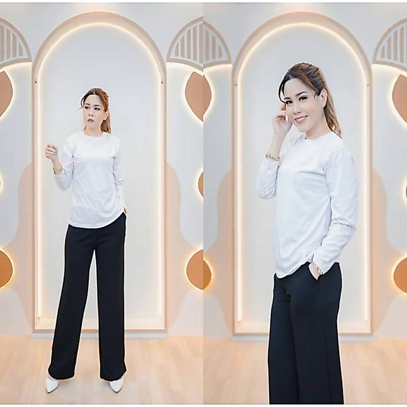 เสื้อซับใน อินเนอร์แขนยาวเนื้อผ้าวาโก้ ยืดหยุ่นได้เยอะ