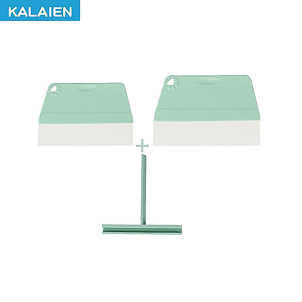Kalaien 3ชิ้น/เซ็ต cake Scraper leveler และ smoother สำหรับ icing, Frosting,Cream EDGE KITCHEN spatula เค้กเค้กอุปกรณ์ตกแต่ง Easy Grip, สีเขียว