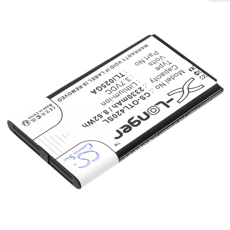 Cameron Sino 3.7V 2330mAh แบตเตอรี่ฮอตสปอตทดแทน TLi025GA สําหรับ Alcatel Link Zone MW42LM