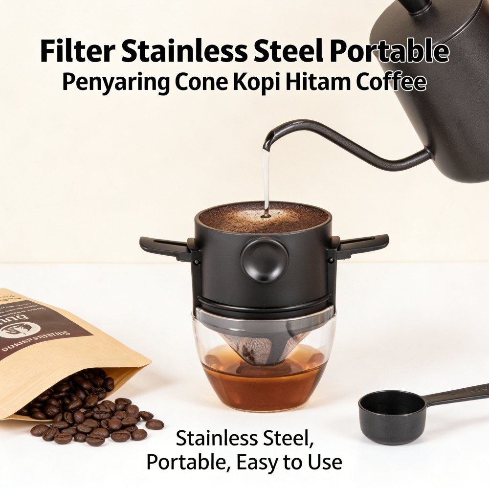 V60 Portable Cone Filter Coffee Dripper Filter - F-402