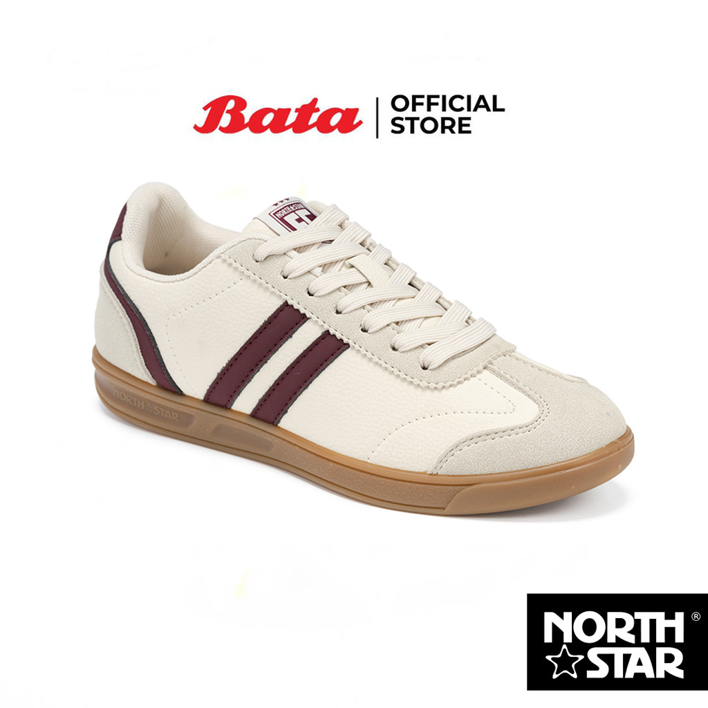 Bata บาจา North Star รองเท้าผ้าใบสนีคเกอร์ แบบผูกเชือก สำหรับผู้หญิง รุ่น PLANETA 26 สีเบจ 5208192 สีฟ้า 5209192