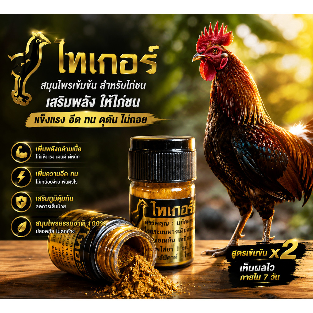 ไทเกอร์ค้อก อาหารไก่ 5g
