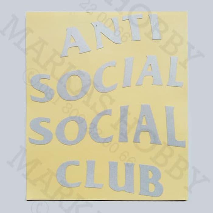 ANTI SOCIAL SOCIAL CLUB สติ๊กเกอร์ตัดคลับ Anti Social Social สติ๊กเกอร์แคลเซอร์ความงาม