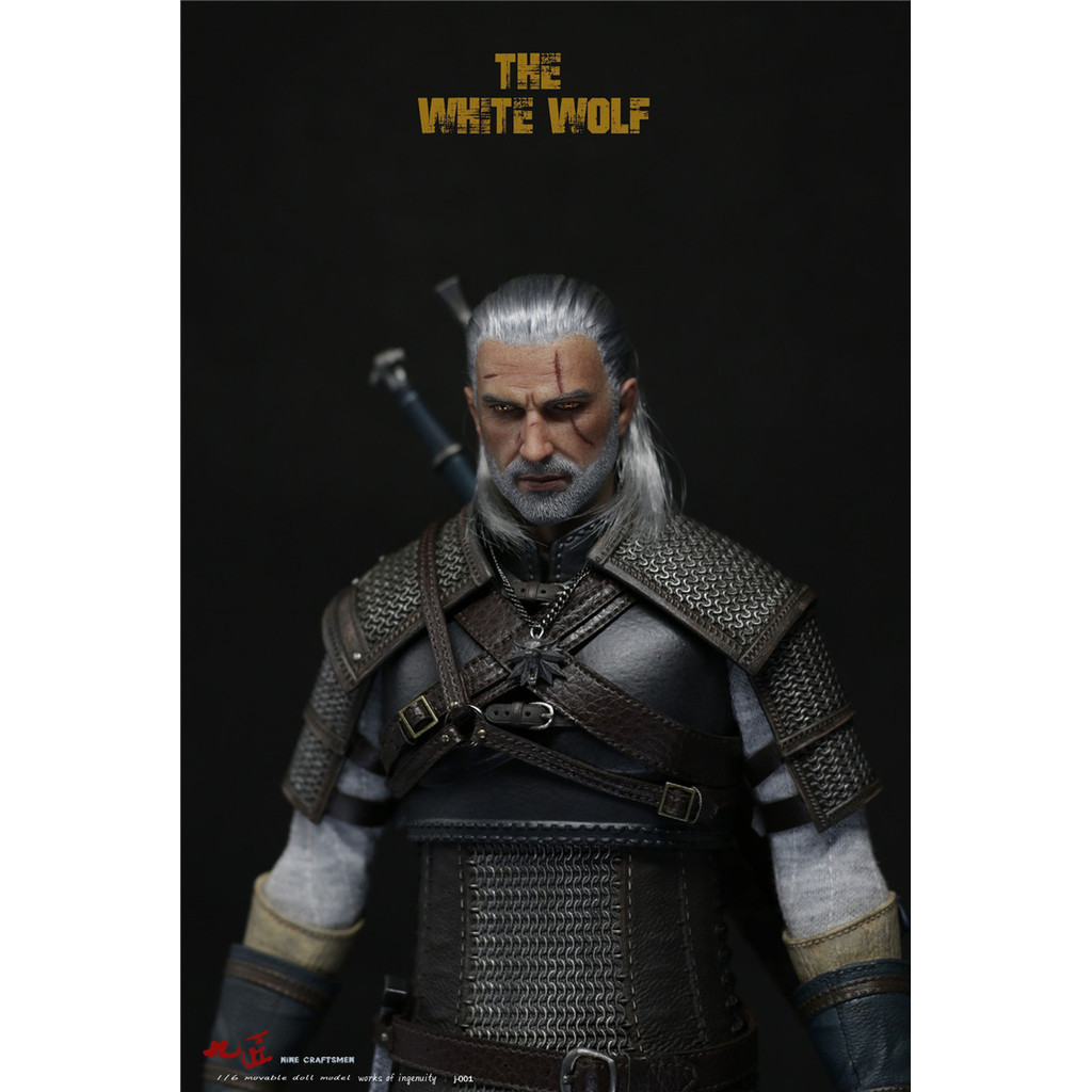 [Boutique] Ready Stock Nine Craftsman Nine Craftsmen J-001 1/6 White Wolf Joint Movable Figure