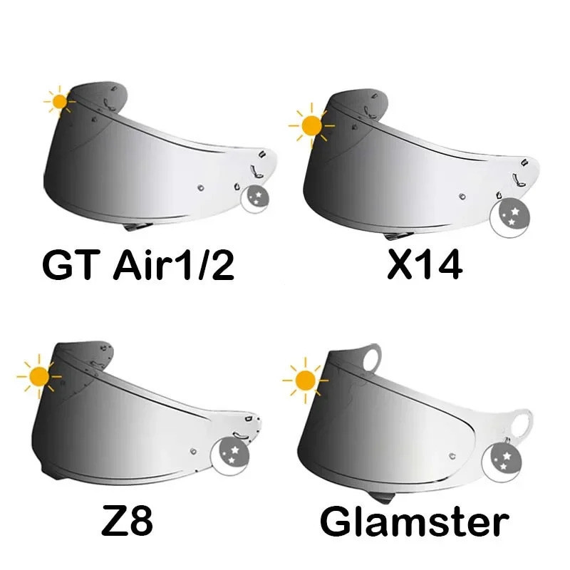 2025NEW[2024ใหม่]หมวกกันน็อคแบบโฟโตโครมิกสําหรับ SHOEI Z8 X15 RF1400 CWR-F2 NXR1/2 X14 Z7 RF1200 Xsp