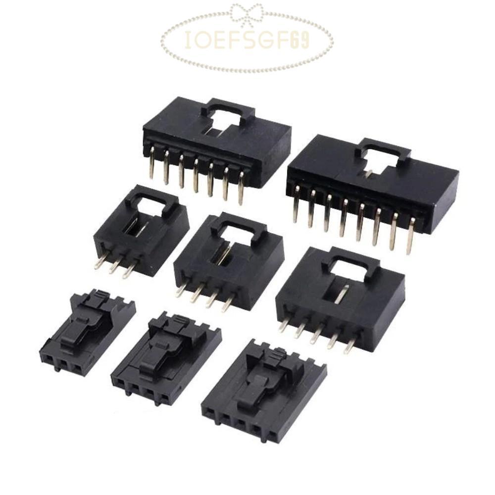 IOEFSGF69 5 ชุด Dupont Connector Kit, มุมขวาแถวเดียว Pin Header Housing, การนําไฟฟ้าที่ดีพร้อมหัวเข็
