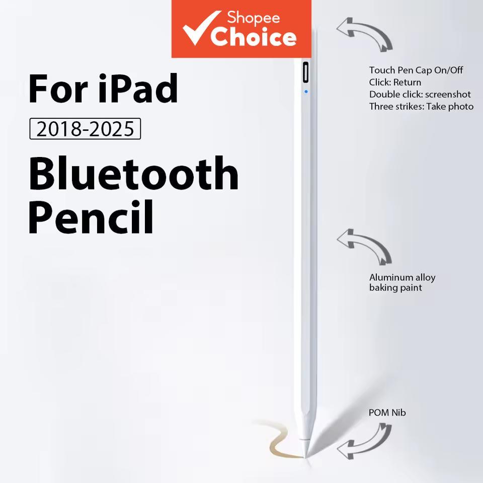 ปากกาสไตลัสสําหรับ iPad 2026 รองรับการวางมือบนหน้าจอ สําหรับ Apple Pencil ใช้งานกับ iPad Air Pro M4 