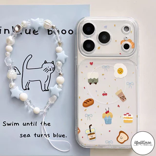 เหมาะสำหรับ IPhone 15 16 17 air 14 13 12 11 Pro Max 17 Pro 15 16 14 Plus เคสคอนนิ่ง ลายการ์ตูนน่ารัก สไตล์ฮิตกันกระแทก