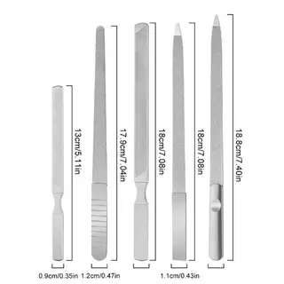 LegoP Professional ตะไบเล็บสแตนเลสขัด Blo Sanding สําหรับเล็บเครื่องมือ Art Beauty Finger Toe Care เครื่องมือ (TH)