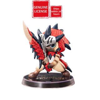 POP MART Monster Hunter Palico ซีรีส์ ฟิกเกอร์ กล่องสุ่ม น่ารัก ของสะสม ของแต่งโต๊ะ ของขวัญสำหรับแฟนๆ
