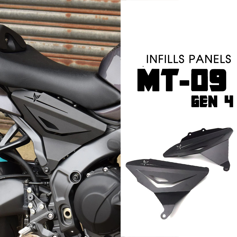 Gรถจักรยานยนต์อลูมิเนียมInfillสําหรับYAMAHA MT09 MT 09 2024 2025 อุปกรณ์เสริมกรอบตกแต่งแผงMT-09 GEN4