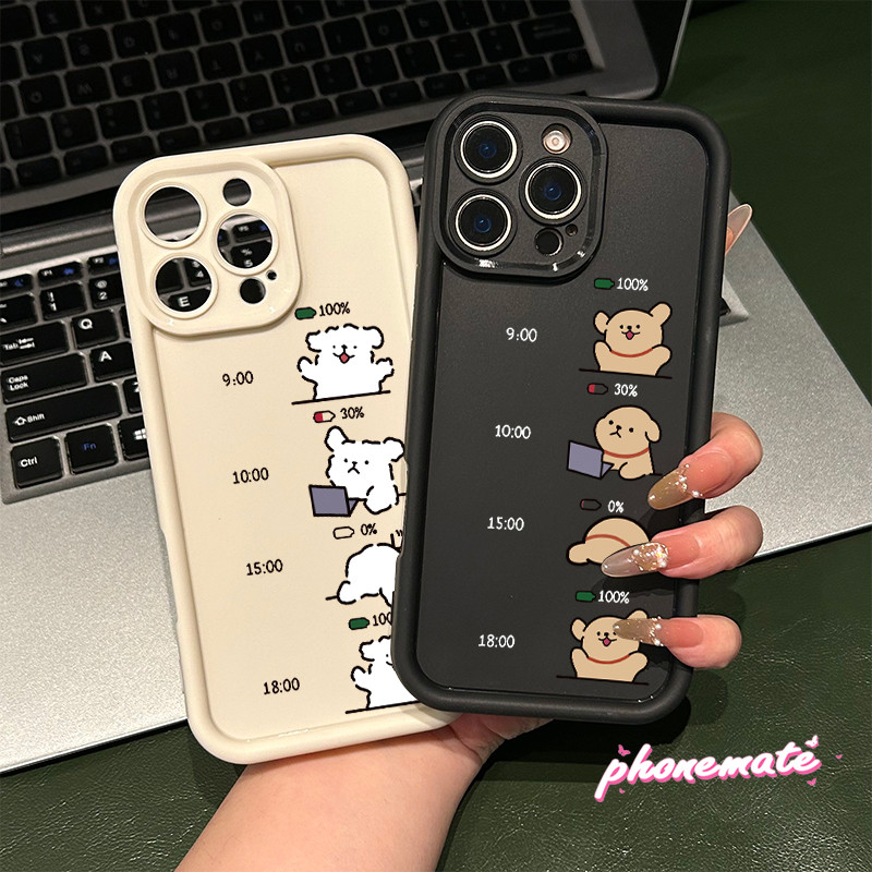 จัดส่งจากประเทศไทย สุนัขสีขาวที่กำลังพุ่งเข้ามา for Samsung A55 5G A54 5G A53 5G A15(4G 5G)