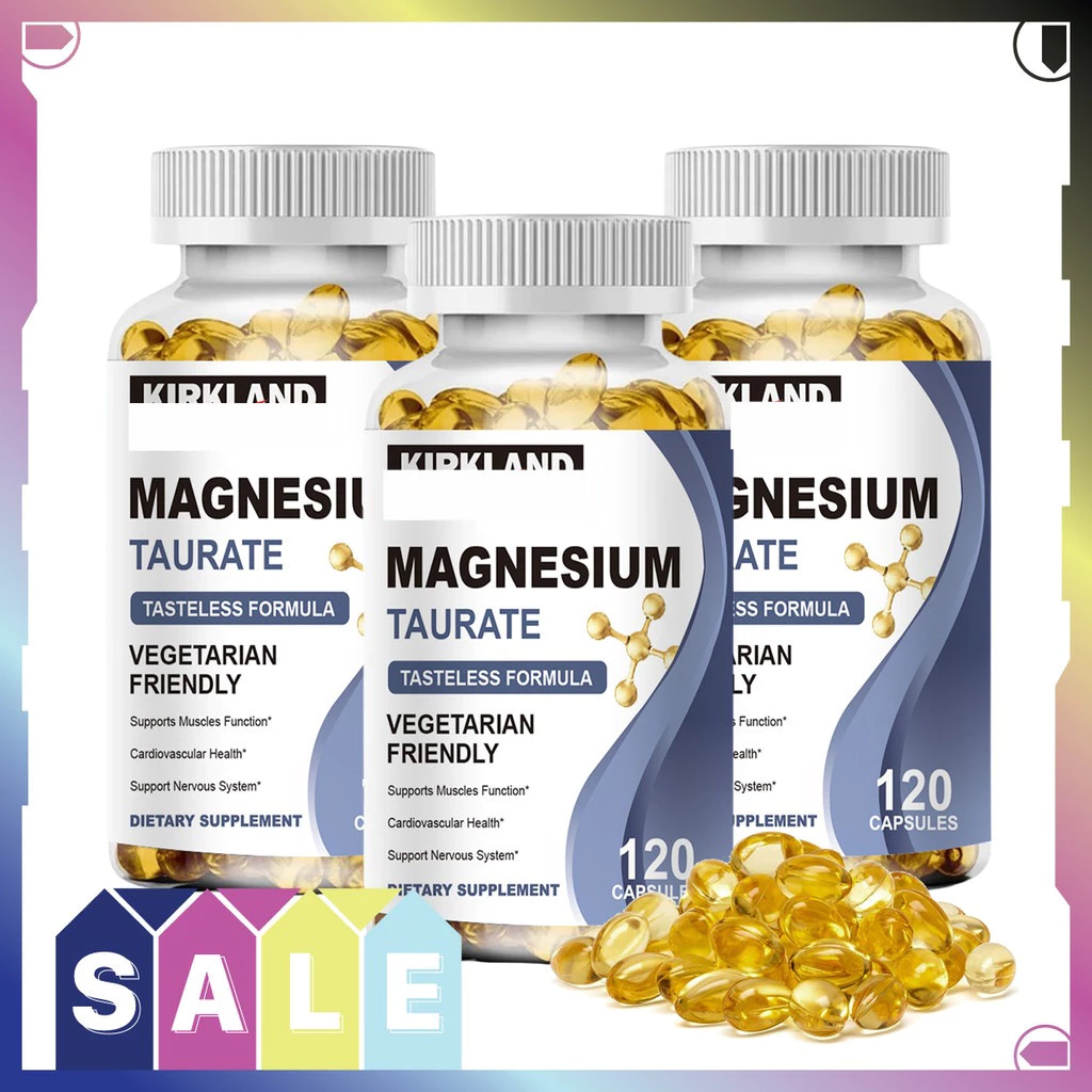 magnesium Taurate 120แคปซูล แมกนีเซียมทอเรต ส่งเสริมการนอนหลับ สุขภาพประสาท