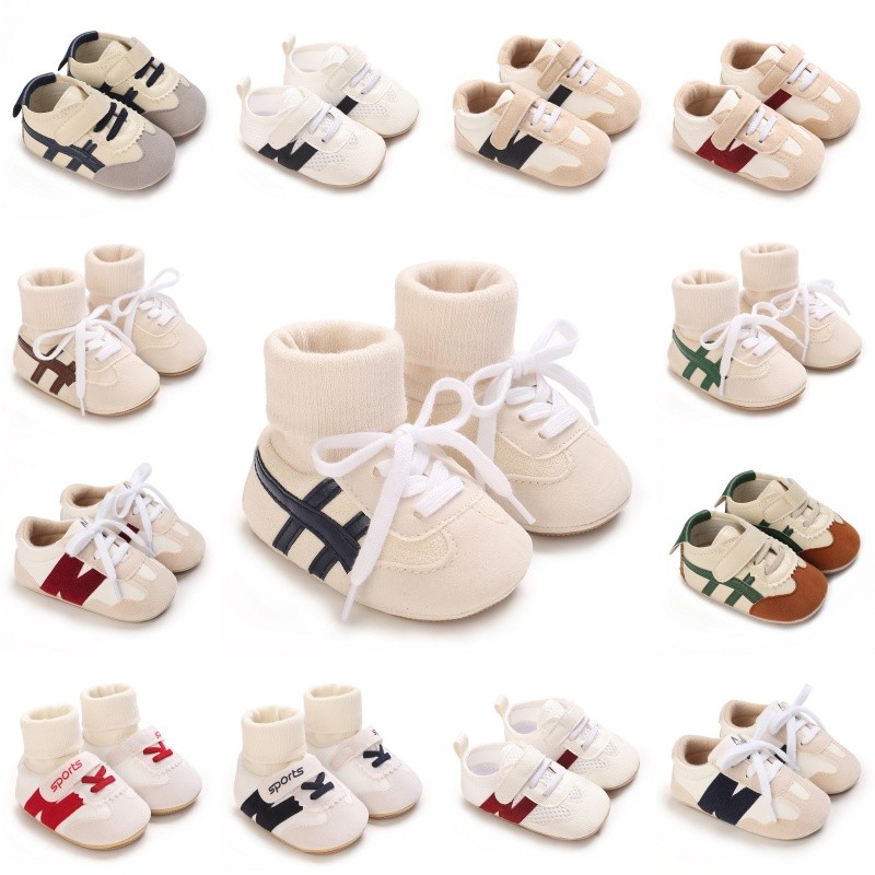 รองเท้ากีฬาแฟชั่นใหม่สำหรับเด็กชายและเด็กหญิง ออกแบบมาให้สวมใส่ง่าย ทนทาน และป้องกันการลื่น เพียบพร้อมด้วยความสบายในการเดินแรก