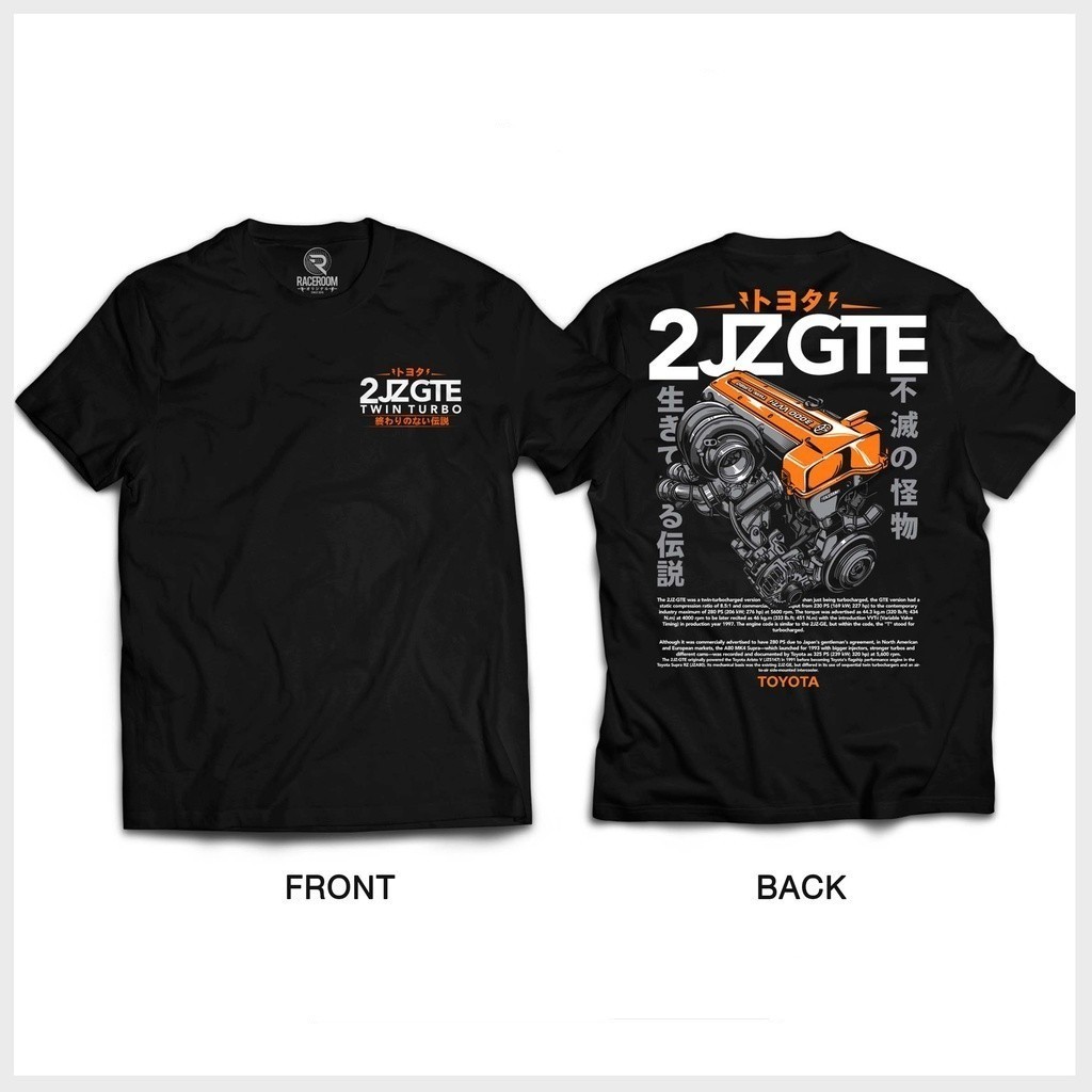 ((จัดส่งภายใน 24 ชั่วโมง) 2024 รุ่นยอดนิยม เย็น โตโยต้า 2เจซ GTE เสื้อยืด, ผู้ชายผู้หญิงเยาวชนอินเทร