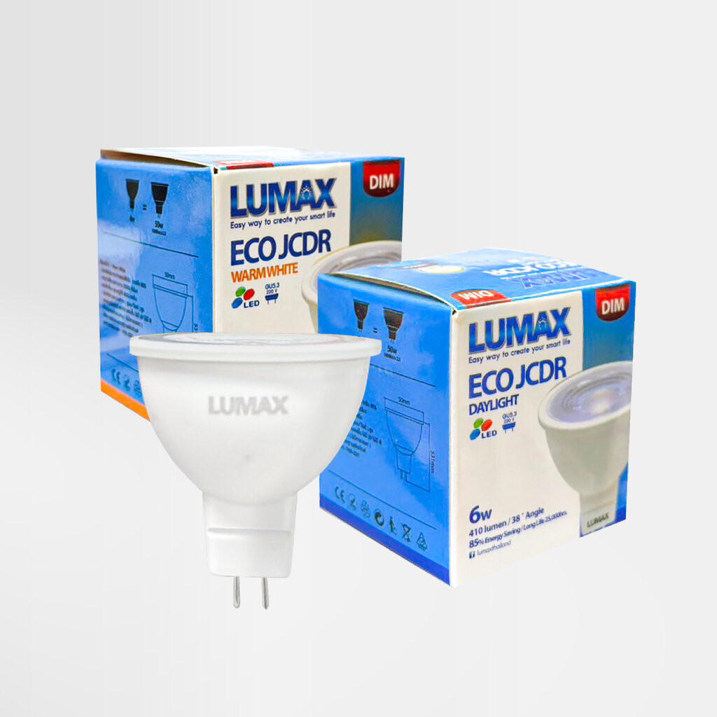 LUMAX หลอด LED MR16 Eco JCDR 6W DIM