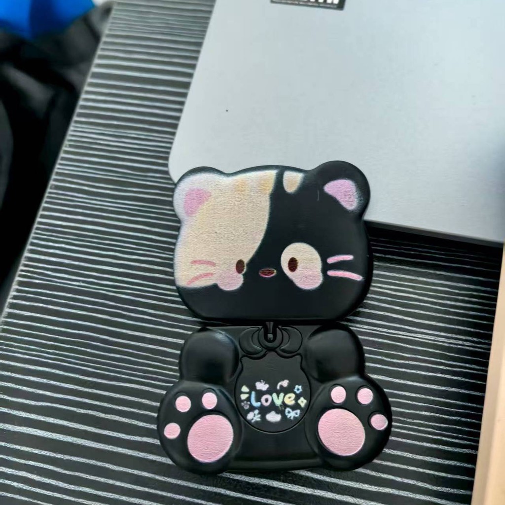 JG| เคสสำหรับ OPPO Reno 3 4 5 6 7 8 4F 5F 5Z 6Z 7Z 8Z 8T 10 11 12 13 Pro Plus 11F 12F 13F เคสโทรศัพท์แบบนิ่ม ลายคู่รัก สร้างสรรค์ แมว กระจกแต่งหน้า ป้องกันเลนส์แบบเต็มรูปแบบ - รูปที่ 5