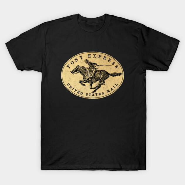 เสื้อยืด Vintage Vintage Pony Express 2 T-Shirt แท้ Cotton 100% เกาหลี แฟชั่น ใส่เดินทาง oversize