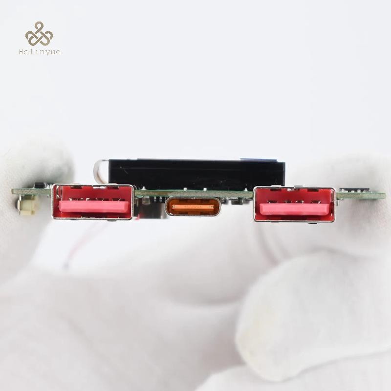 HELINYUE 1 ชิ้น Bidirectional Fast Charger Converter โมดูลไฟมือถือ DIY เมนบอร์ดจอแสดงผล Type-c USB 22.5W TH