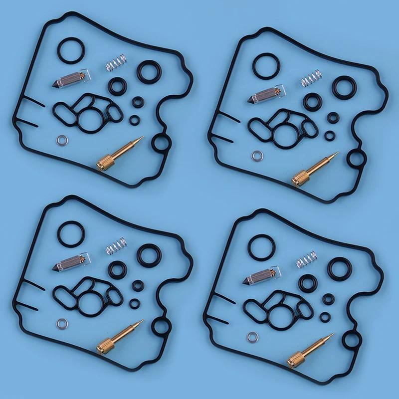 4 ชุดคาร์บูเรเตอร์ซ่อมลอยเข็ม Mixture Kit รถจักรยานยนต์ fit สําหรับ Yamaha FZR 1000 Genesis Exup 3LE