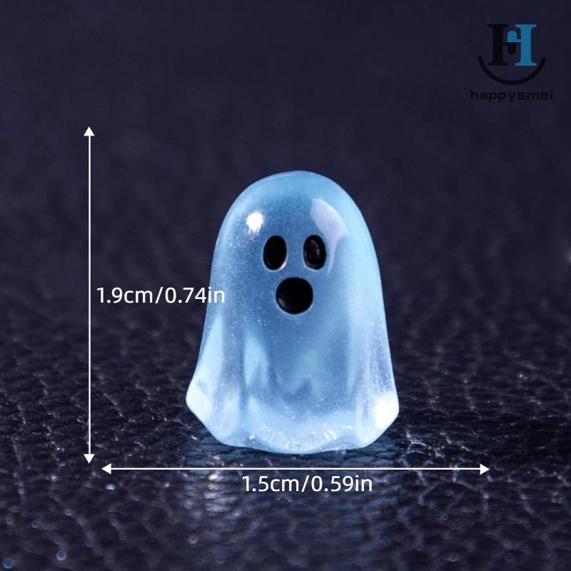 [GA] 10/20/50 ชิ้น Luminous Ghost ตัวเลขเรืองแสงในเวลากลางคืน Action Figure Micro Landscape Miniatures ของขวัญตกแต่งฮาโลวีน [TH] - รูปที่ 3