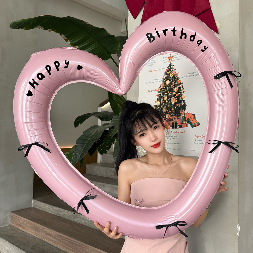 A1359 ลูกโป่งรูปหัวใจฟิล์มอลูมิเนียม 40 นิ้ว วันวาเลนไทน์