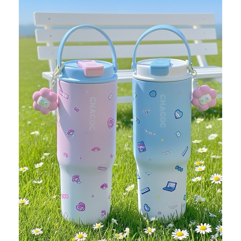 Sanrioแก้วน้ำเก็บอุณหภูมิ น่ารัก ของแท้ ขนาดใหญ่ 600ML/900ML เก็บความเย็น 6-12 ชั่วโมง - รูปที่ 6