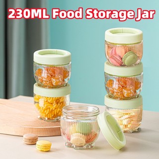 230/500ML Glass Jar Sub-Bottling Food Grade Glass Bottle Cereals Sealed Jar Transparent Food Storage Jar Food Storage Bottle Grain Tank