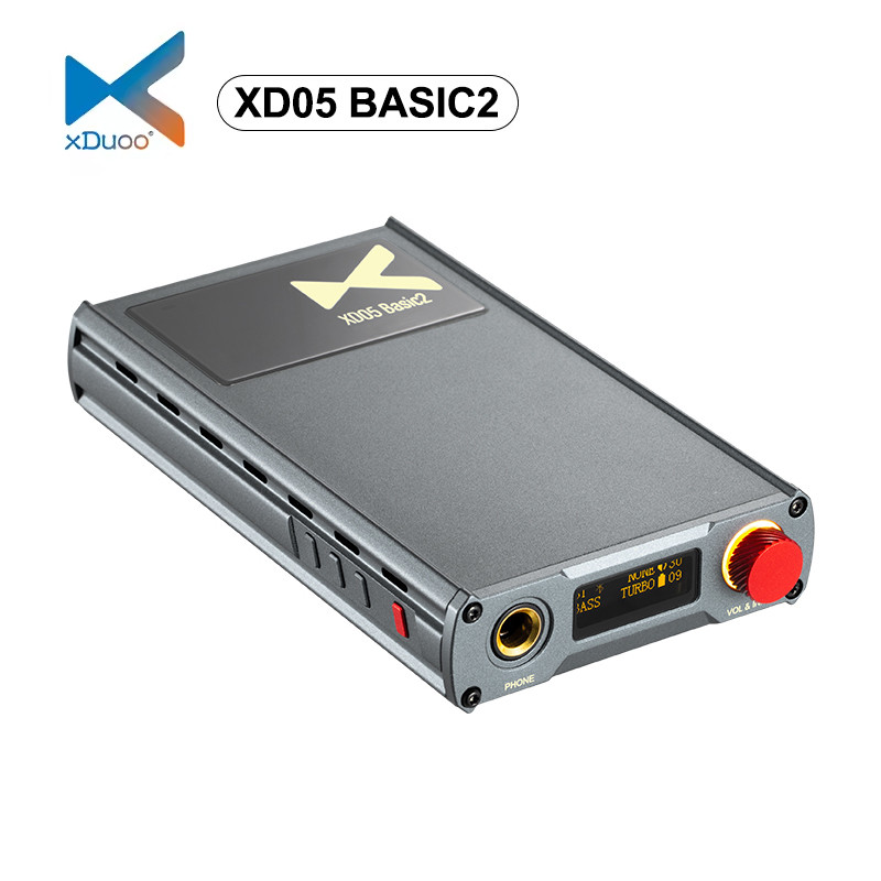 XDUOO XD05 BASIC2 ถอดรหัสเครื่องขยายเสียงหูฟัง DAC 32bit 384kHz DSD256 แบบพกพาสูง Thrust MOA