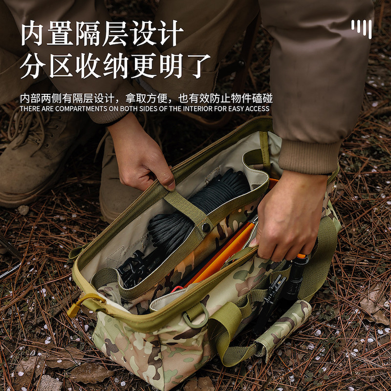 Outdoor Camping เต็นท์อุปกรณ์เสริม Ground Hammer Organizer กระเป๋าเก็บ Sundries Bag Camp Hammer กระเ