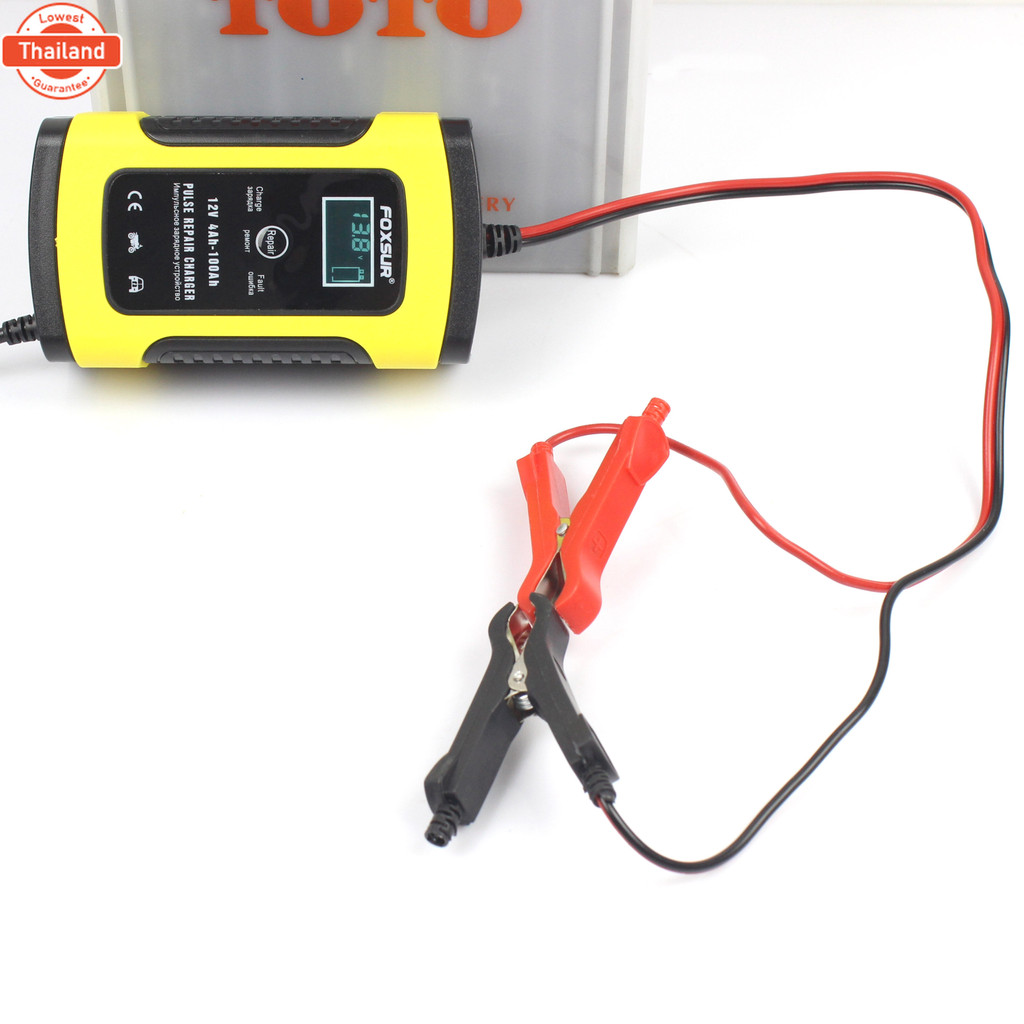 FOXSUR Pulsea Repair Charger 12V 4-100Ah Model: FBC1205D เครื่องชาร์จแตเตอรี่12โวล์ท5แอมป์ FOXSUR FB