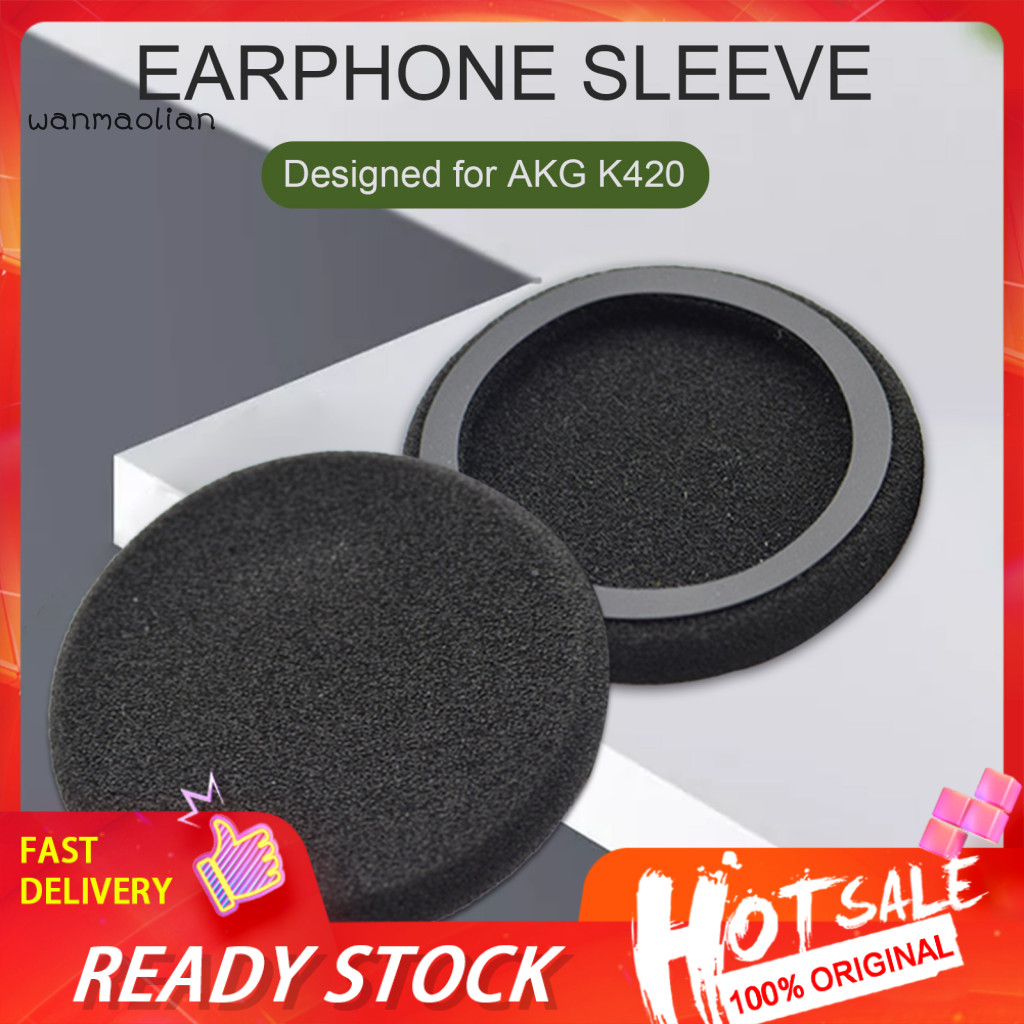 <wanmaolian> 2 ชิ้นหูฟังเปลี่ยนฝาครอบป้องกันสําหรับหูฟัง AKG K420 K430 K450 Series