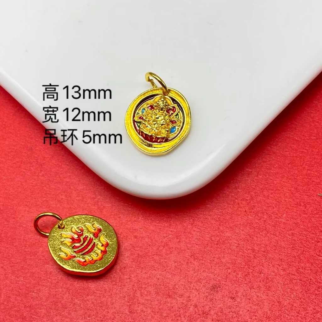 เครื่องประดับเทพเจ้าแห่งความมั่งคั่ง สีคงทน ทำจากทอง มือลูกปัดจี้ thumbnail 3