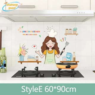SKTH 30*90 ซม. 60*90 ซม.ห้องครัวสติกเกอร์กันน้ํามัน Self-กาวกันน้ํา SKK