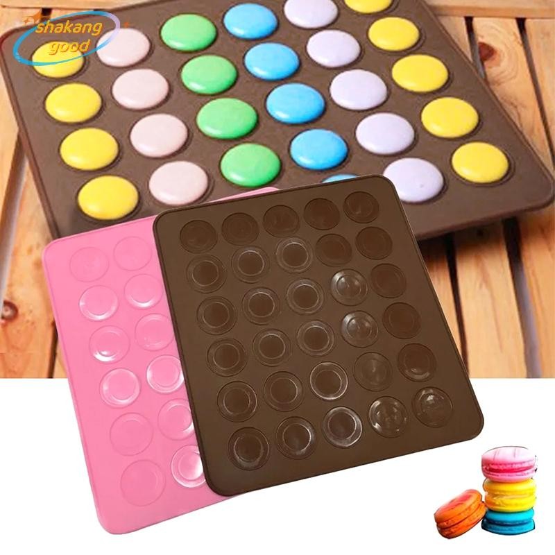 SKTH 30 Cavity Silicone Pastry Cake Macaroon Oven Baking Mould Sheet Mat
SKK