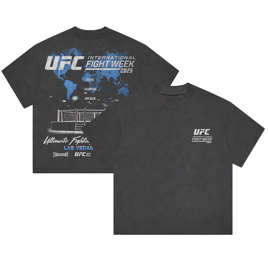 Tee คอปกพิมพ์โลโก้หลัก UFC Championship ประจำ International Fighting Week