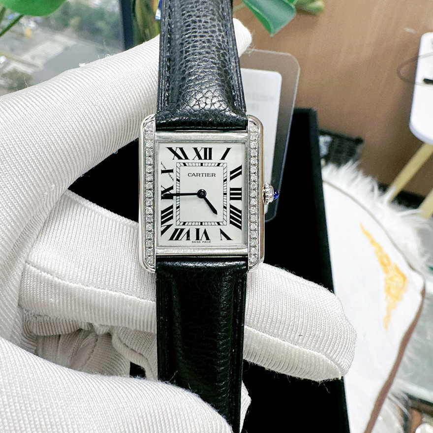Series Quartz Cartier Cartier Luxury Rear Tank Ladies Watch Diamond Watch CARTIER