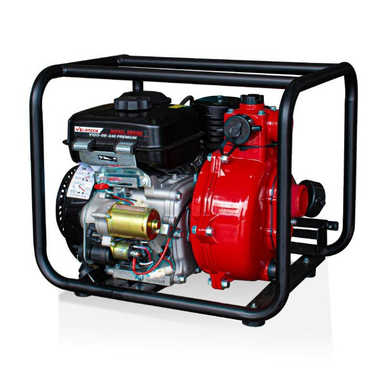 🔥ส่งเร็ว ถูกสุด🔥 VIGOTECH เครื่องสูบน้ำเทอร์โบ ดีเซล รุ่น VIGO-DE20-TUR-K 2นิ้ว 4 จังหวะ 7 แรงปั๊มเทอร์โบ กุญแจสตาร์ท