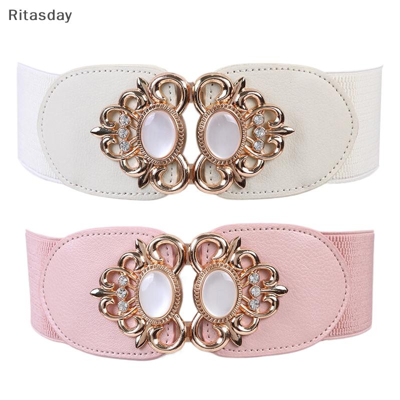 Ritasday ชุดยืดหยุ่น Retro สำหรับผู้หญิง พร้อมกระโปรงและเข็มขัดเอวตกแต่งใหม่