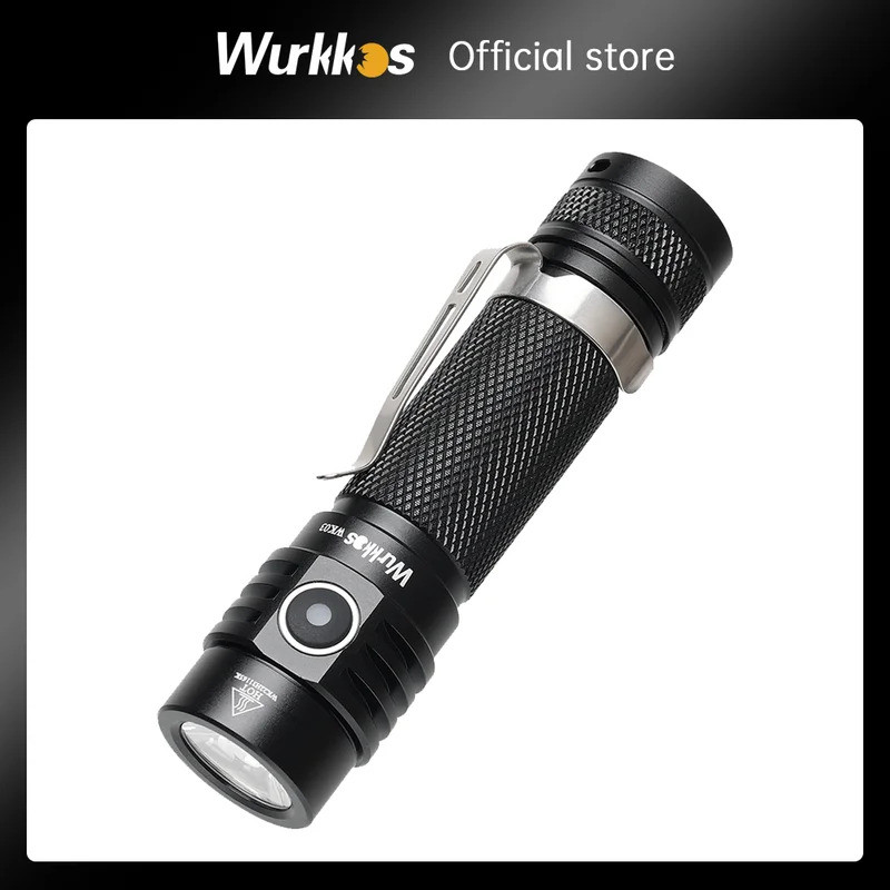 Wurkkos wk03 LED flashlight 18650 torch 1800lm ATR Luminus sst40 rechargeable USB C light IP68 water